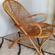 60s rattan armchair