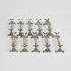 Christofle – Set of 10 Art Nouveau knife rests with chrysanthemum decoration