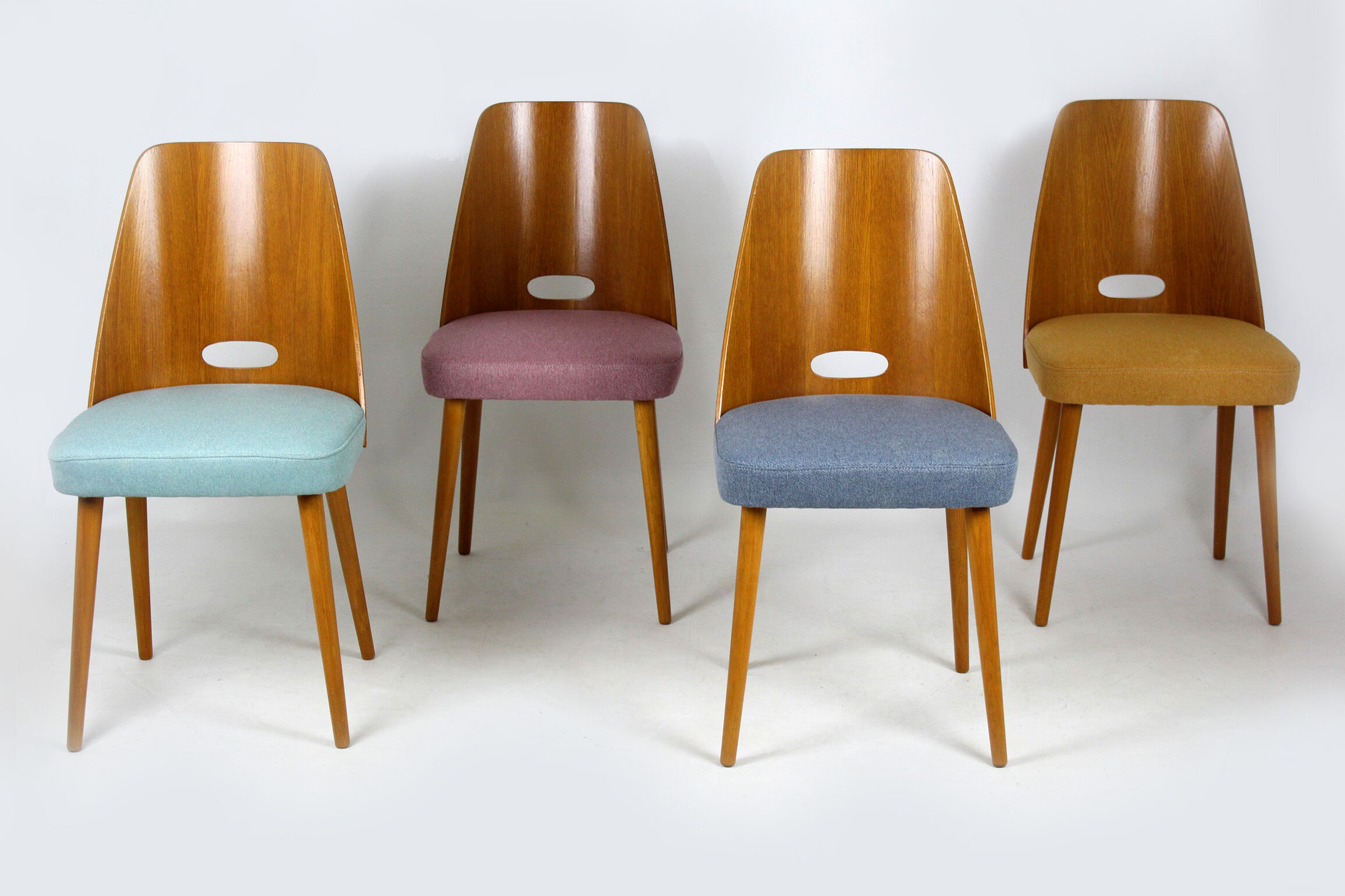 Mid-Century Chairs from ONV Pisek, 1963, Set of 4