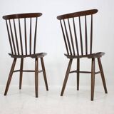 Set of Two Scandinavian Style Dinning Chairs, 1960s