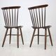Set of Two Scandinavian Style Dinning Chairs, 1960s