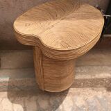 Rattan nomadic table