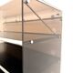 Hi-Fi furniture in smoked plexiglass and aluminium, Eric Maville