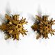 Set of three beautiful 1960s Italian ceiling or wall lamps by Banci Firenze