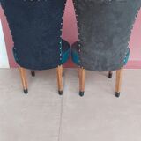 Duo velvet chairs