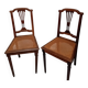 Lot de 2 chaises avec cannage