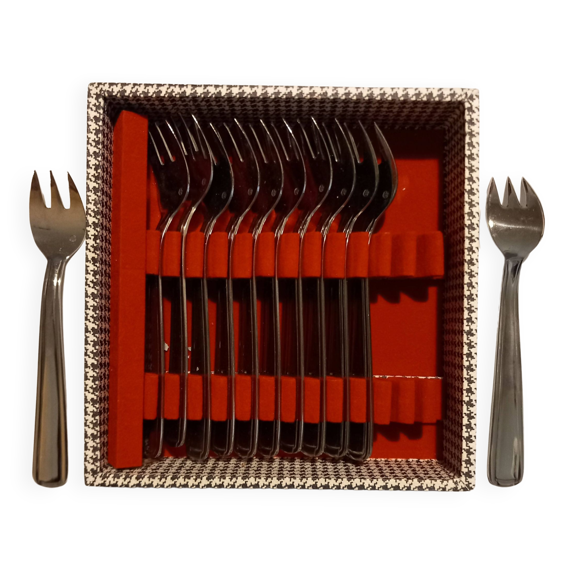 12 fourchettes à huîtres vintage