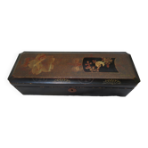Old Japanese box in red lacquered wood 1920