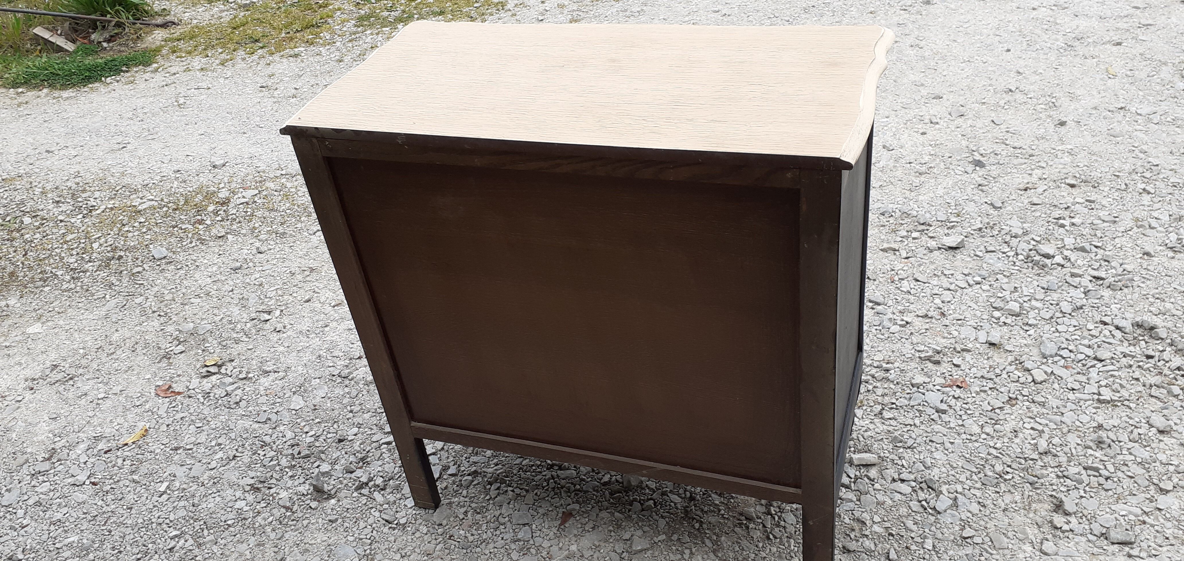 Commodity 3 drawers style louis XV black