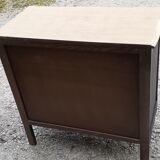 Commodity 3 drawers style louis XV black