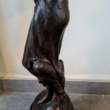 Art Nouveau bronze female sculpture