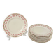 Set of 6 dessert plates | Bernardaud | Garland of roses