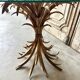 Small golden metal table circa 1960-70