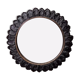 Convex mirror 28 cm black