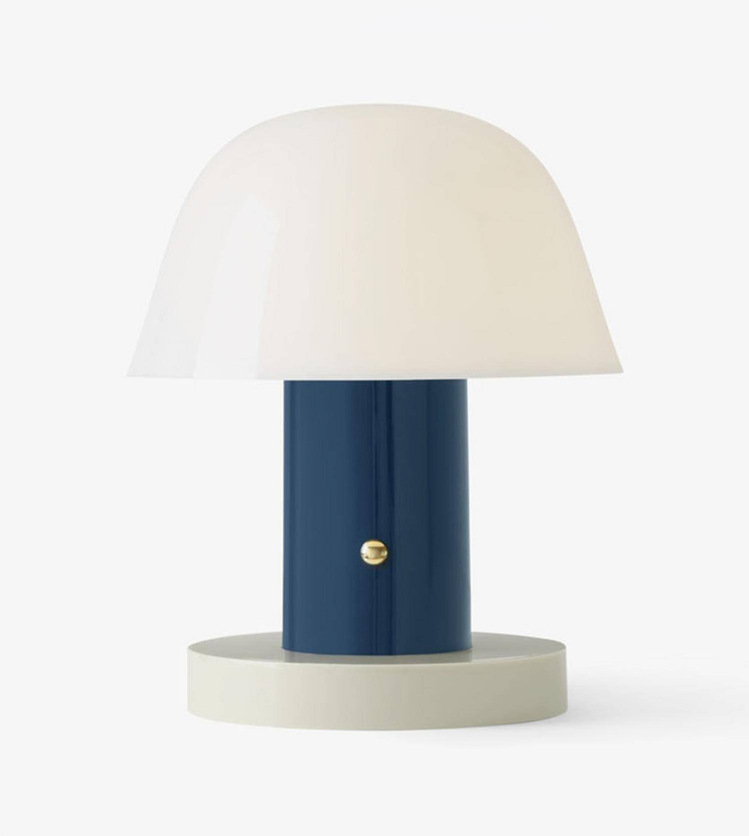 Portable USB lamp SETAGO Blue by Jaime Hayon for &Tradition
