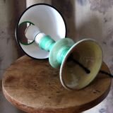 Green ceramic bedside lamp