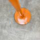 Coat rack 70's orange and chrome by Fase