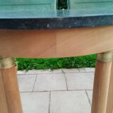 Old empire style console with marble top