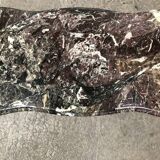 Brass and marble coffee table