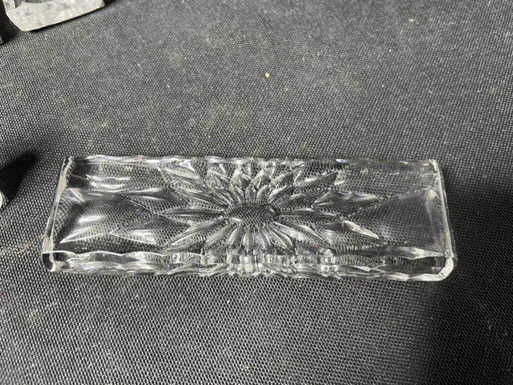 12 cut crystal knife holders – Val Saint Lambert