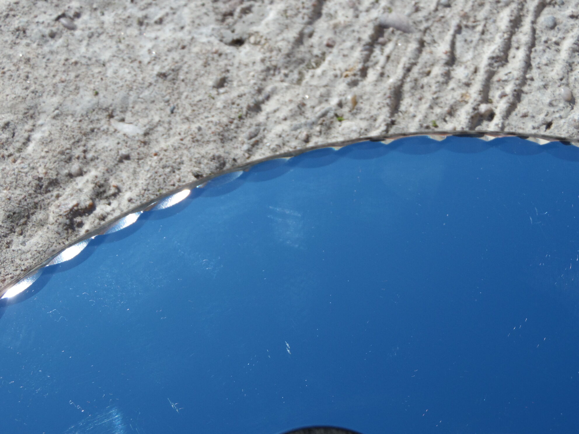 Round table mirror beveled  28x28cm