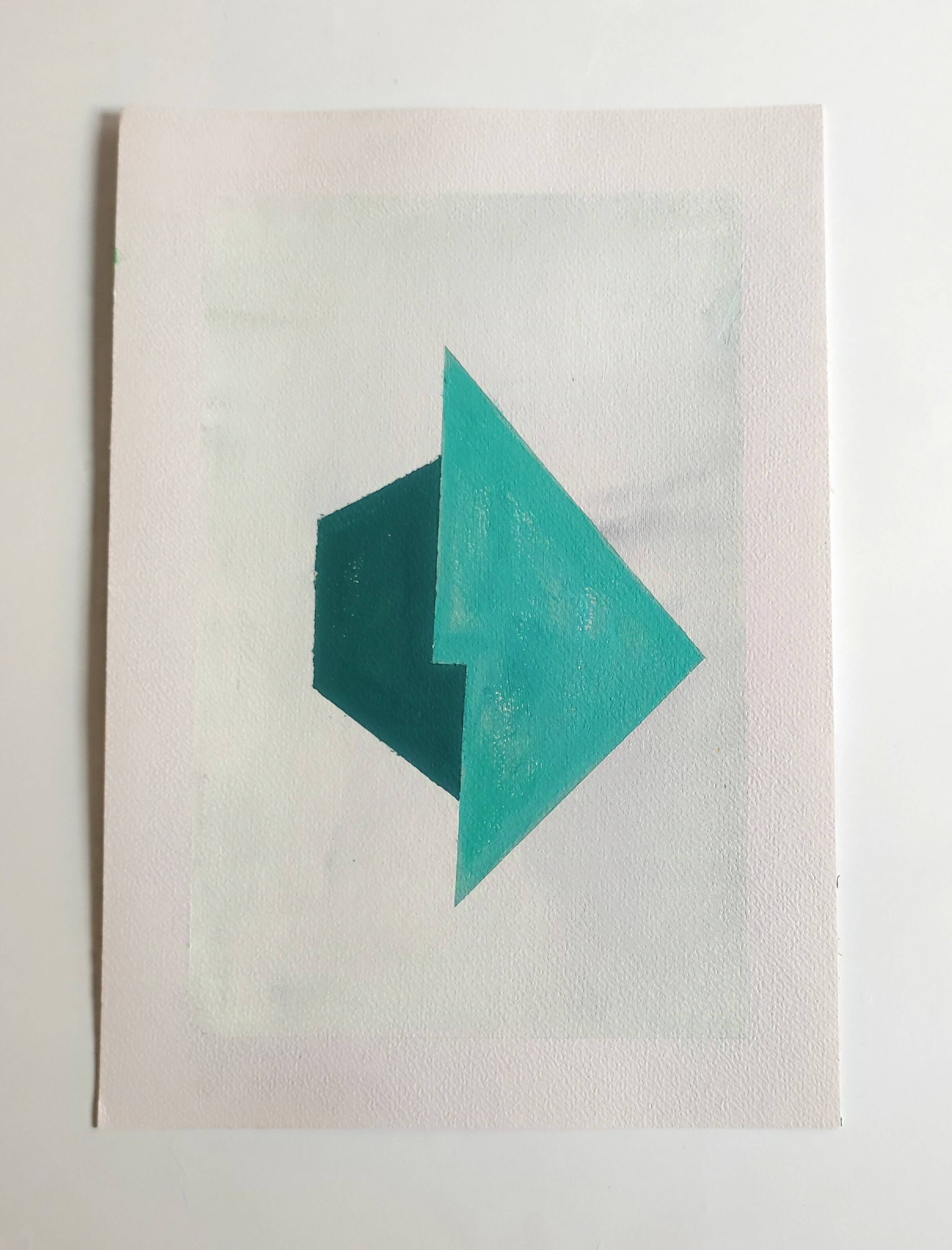 Minimalist geometric painting