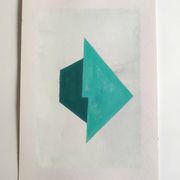 Peinture géométrique minimaliste