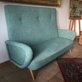 Vintage compass feet sofa