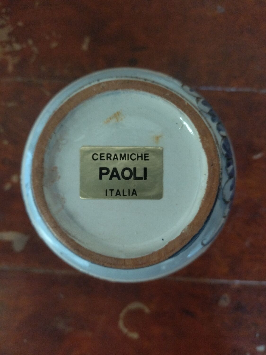 Italian blue vase - Ceramiche Paoli