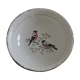 White porcelain dish St Amand, bird motif
