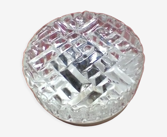 Plafonnier en verre, vintage