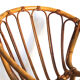Child chair in rattan shell shape