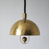 German Ceiling Lamp in Brass by Florian Schulz, 1970s