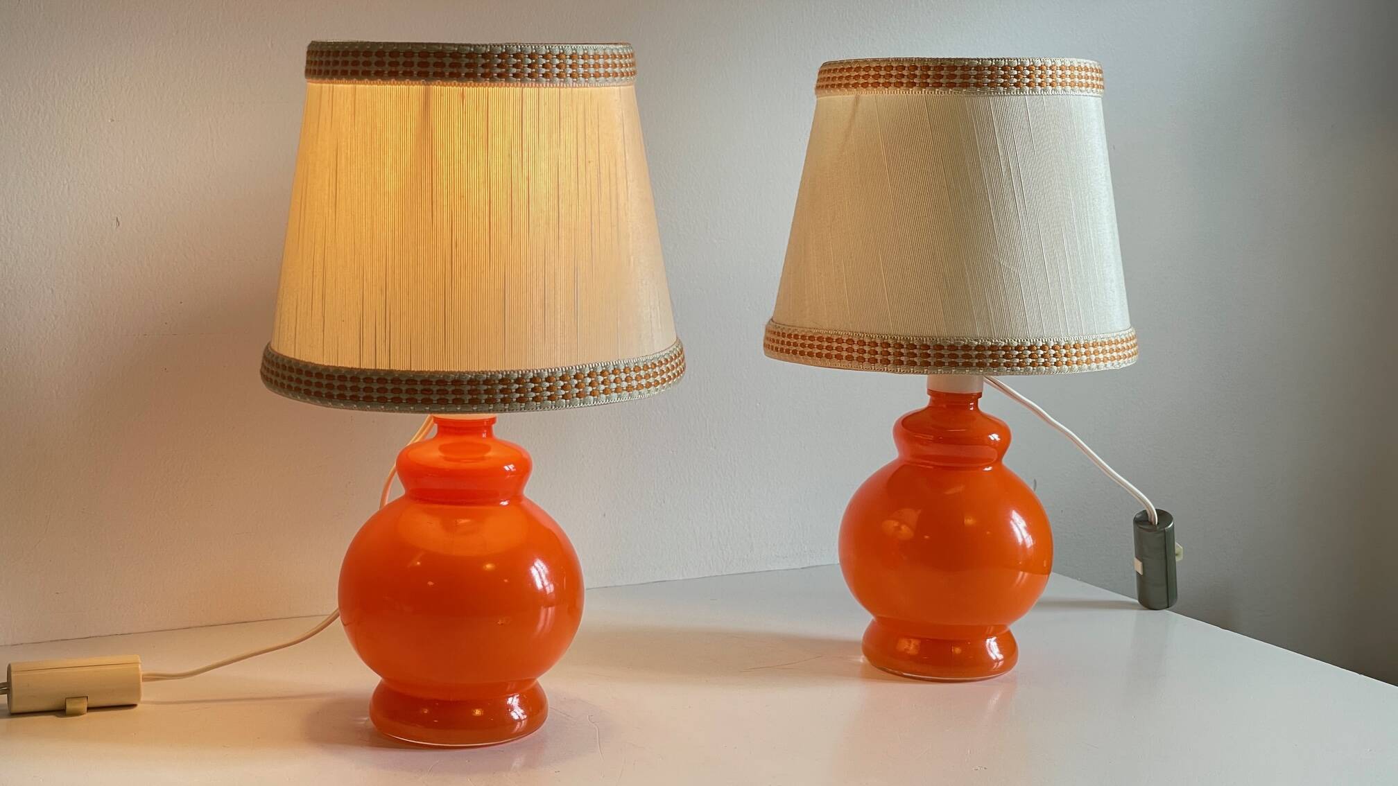 Pair of vintage lamps from the 70s
