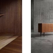 Vintage Mid-Century Scandinavian Modern Classic Teak High Sideboard