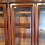 Late nineteenth century Louis XVI style library in walnut