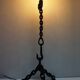 Franz West Style Vintage Brutalist Nautical Iron Chain Floor Lamp, 1970s