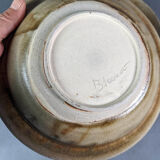 Blanot stoneware, series of 6 hollow plate vintage