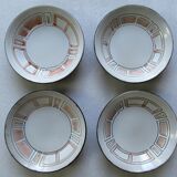 Set of 12 hollow plates in Niderviller stoneware