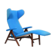 Chaise longue par Henry W. Klein pour Bramin années 1950