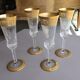 St Louis crystal champagne flutes