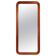 Mid-century modern sculptural wall mirror, teak, crystal glass, Glas & Trä, 1960s