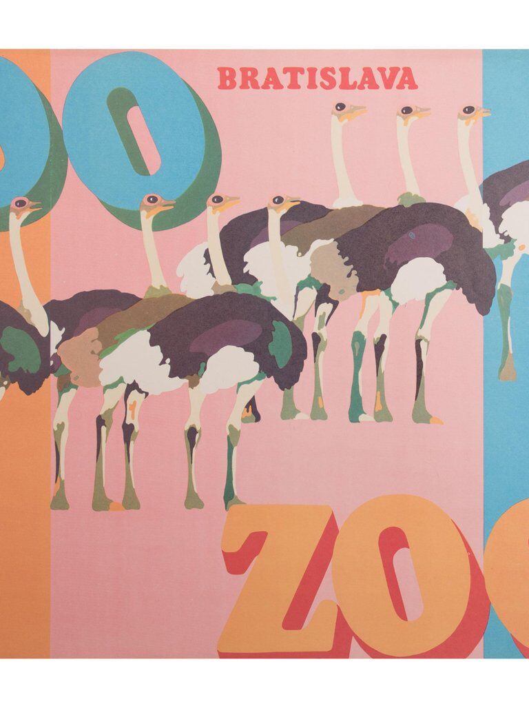 Polish poster "ZOO Bratislava" Marek Mosiński 1970