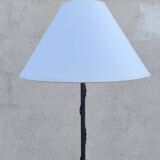 Brutalist wrought iron floor lamp