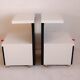 Tables de chevet postmodernes ikea noir et blanc 1980’s en tbeg