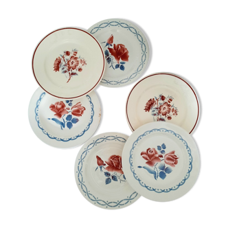 Mismatched dessert plates