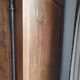 Standing man, solid oak wardrobe