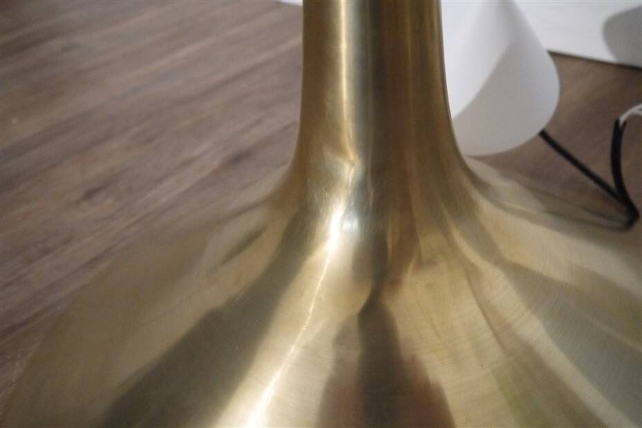 Danish brass and teak pendant lamp 1960