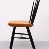 Set of 4 spindle back dining chairs 1960s holland