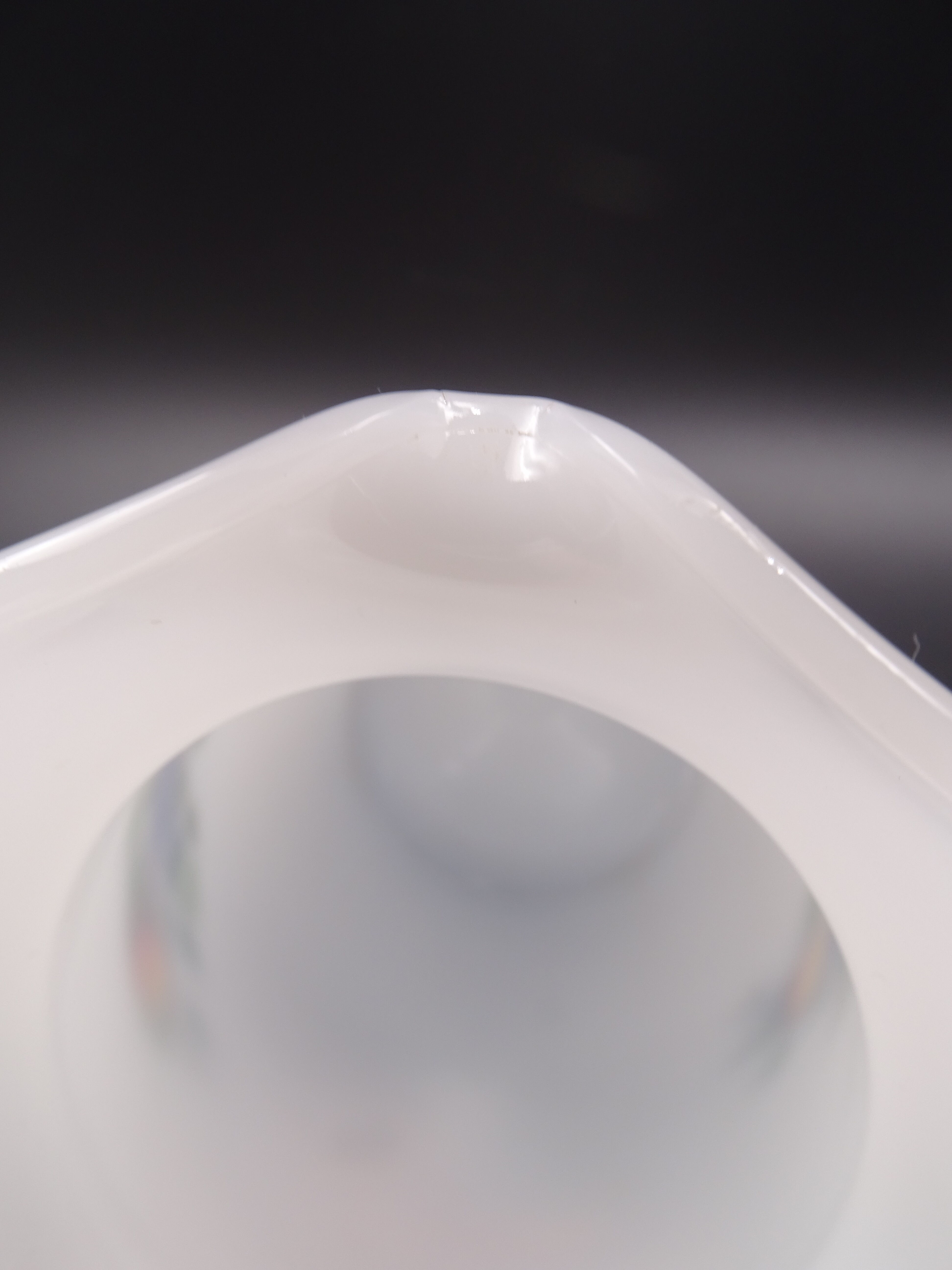 Pitcher or broc in opaline Arcopal fruit décor 1970